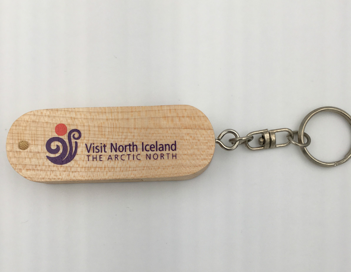 Wooden swivel usb flash